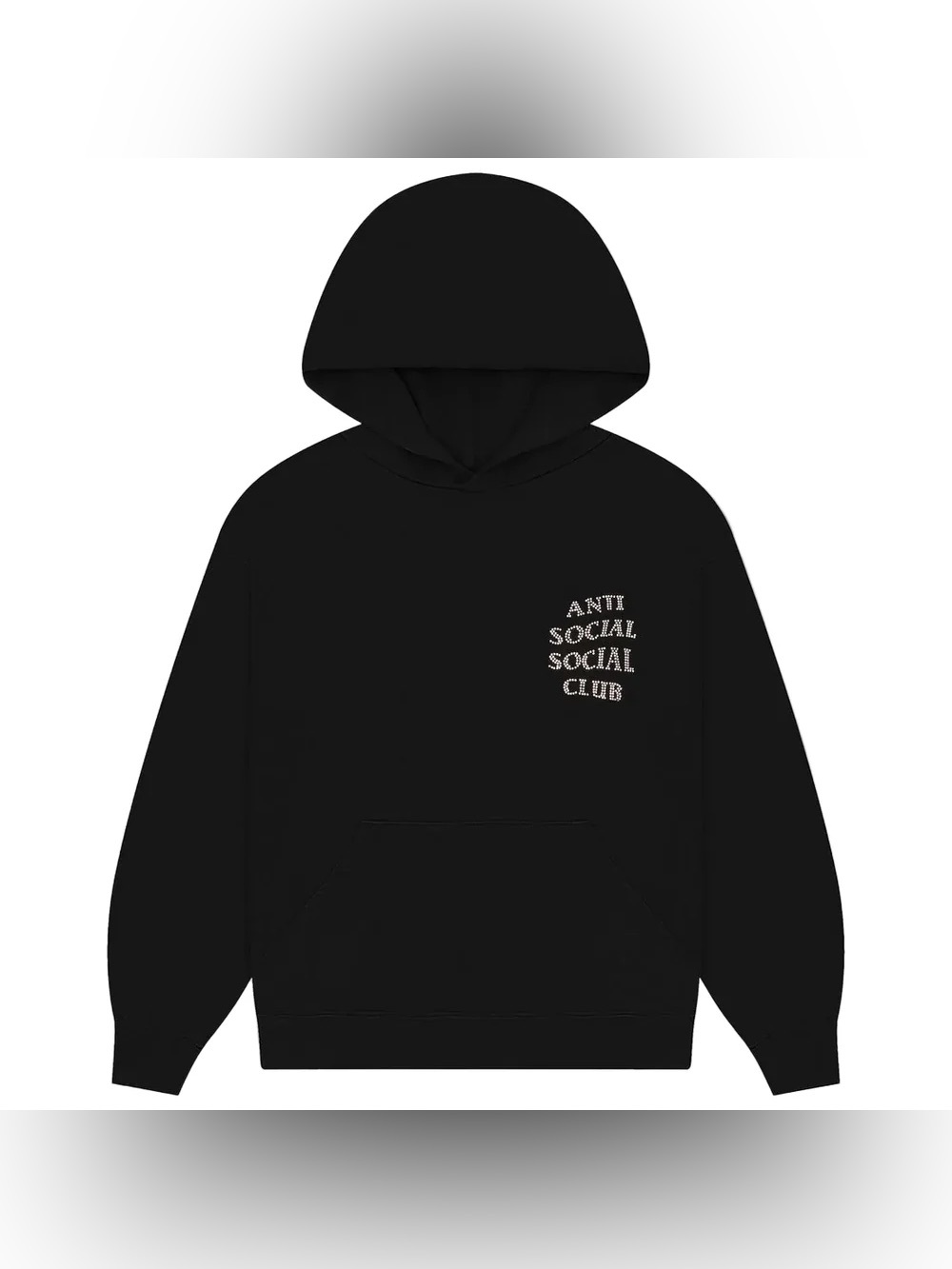 Brand New: Anti Social Social Club Rhinestone Mind Games Hoodie Size US M